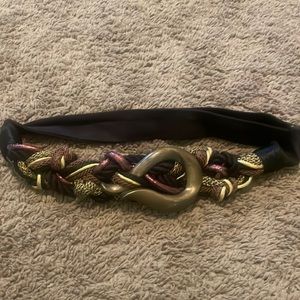 Vintage Statement Rope and Cloth Belt
